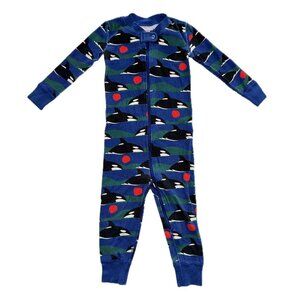 Hanna Andersson Blue Whale Print Bodysuit, 2T